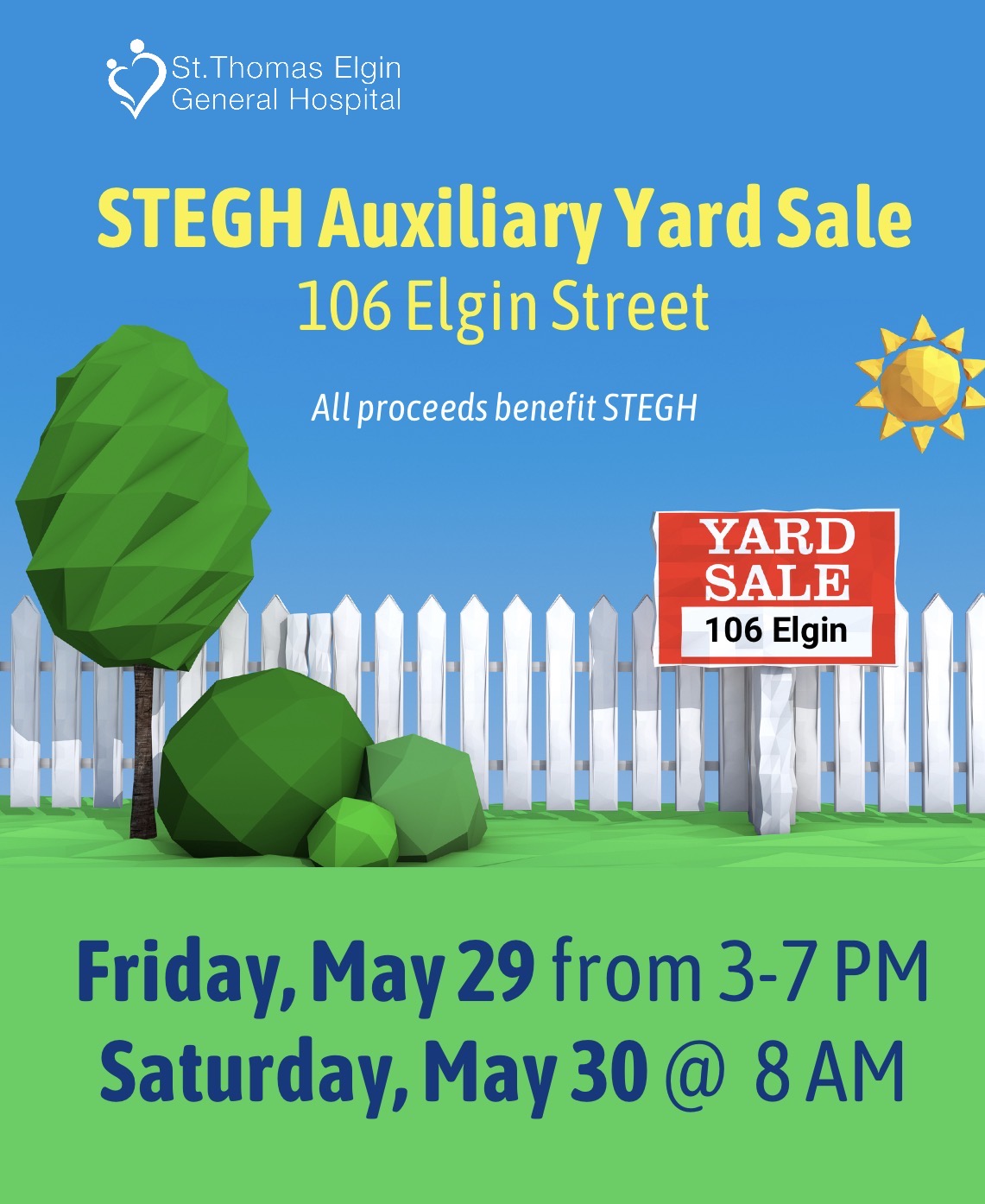 STEGH Auxiliary Yard Sale